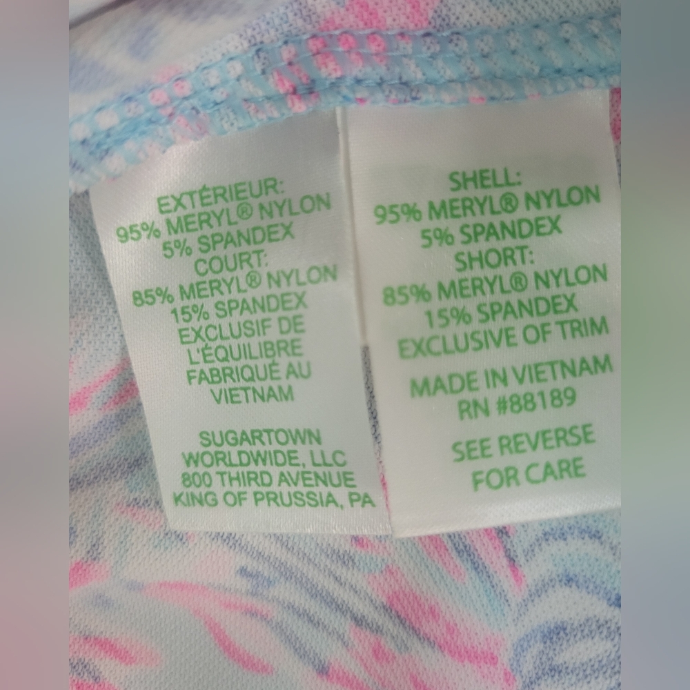 Lilly Pulitzer Luxletic Dress in Blue and Pink Floral - Picture 8 of 12